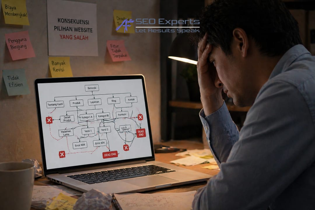 Kesalahan umum saat memilih jenis website yang berakibat pada pemborosan biaya dan waktu.