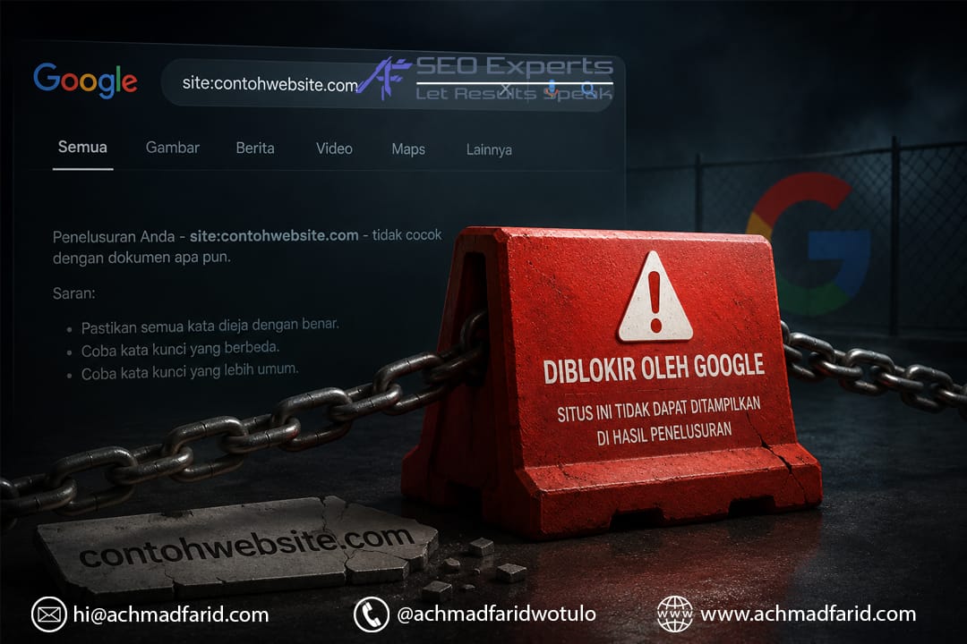 Risiko pinalti Google akibat menggunakan jasa SEO murah yang menggunakan teknik dilarang.