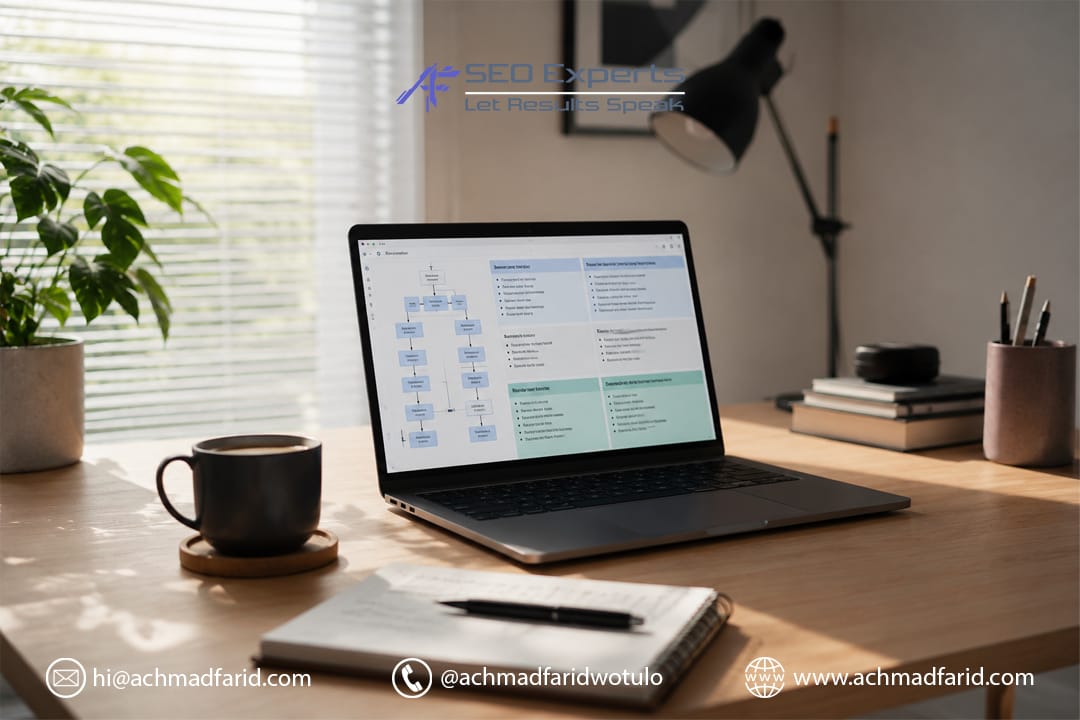 Template perencanaan struktur artikel SEO untuk berbagai jenis intent keyword